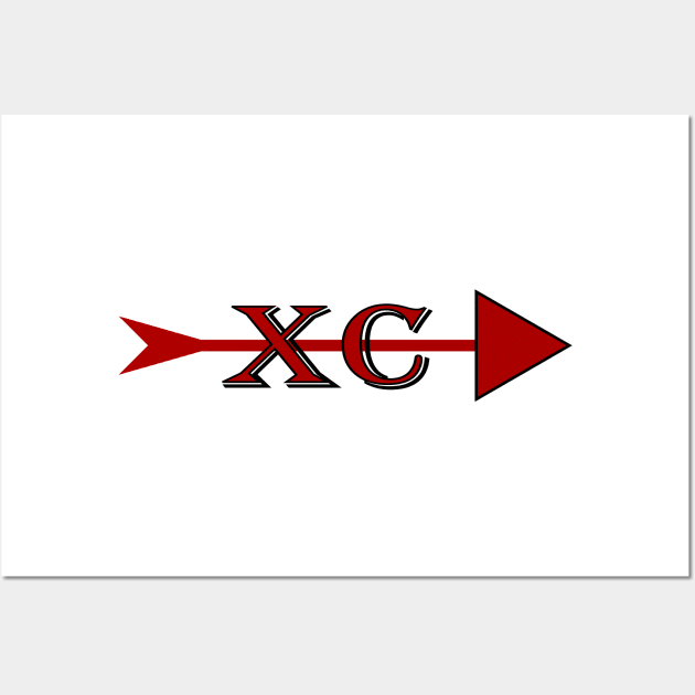 XC with arrow Wall Art by Woodys Designs